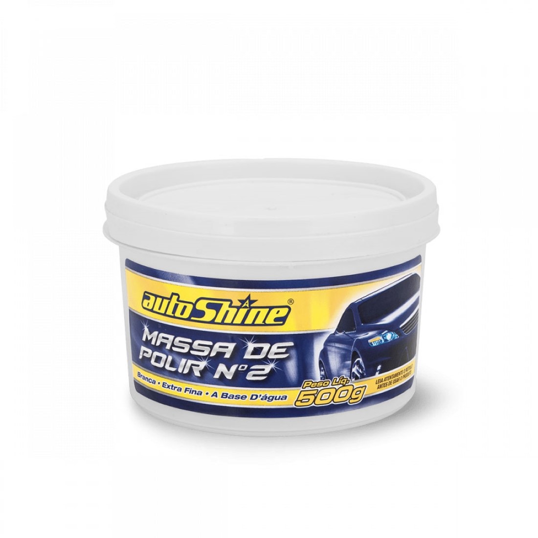 MASSA DE POLIR SEM SILICONE AUTOSHINE N°2 500G