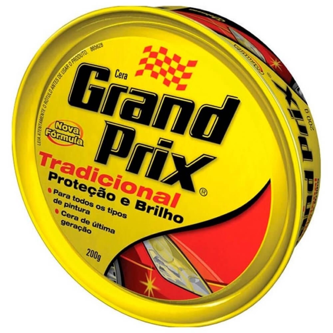 CERA EM PASTA GRAND PRIX TRADICIONAL PROTEÇÃO E BRILHO 200G