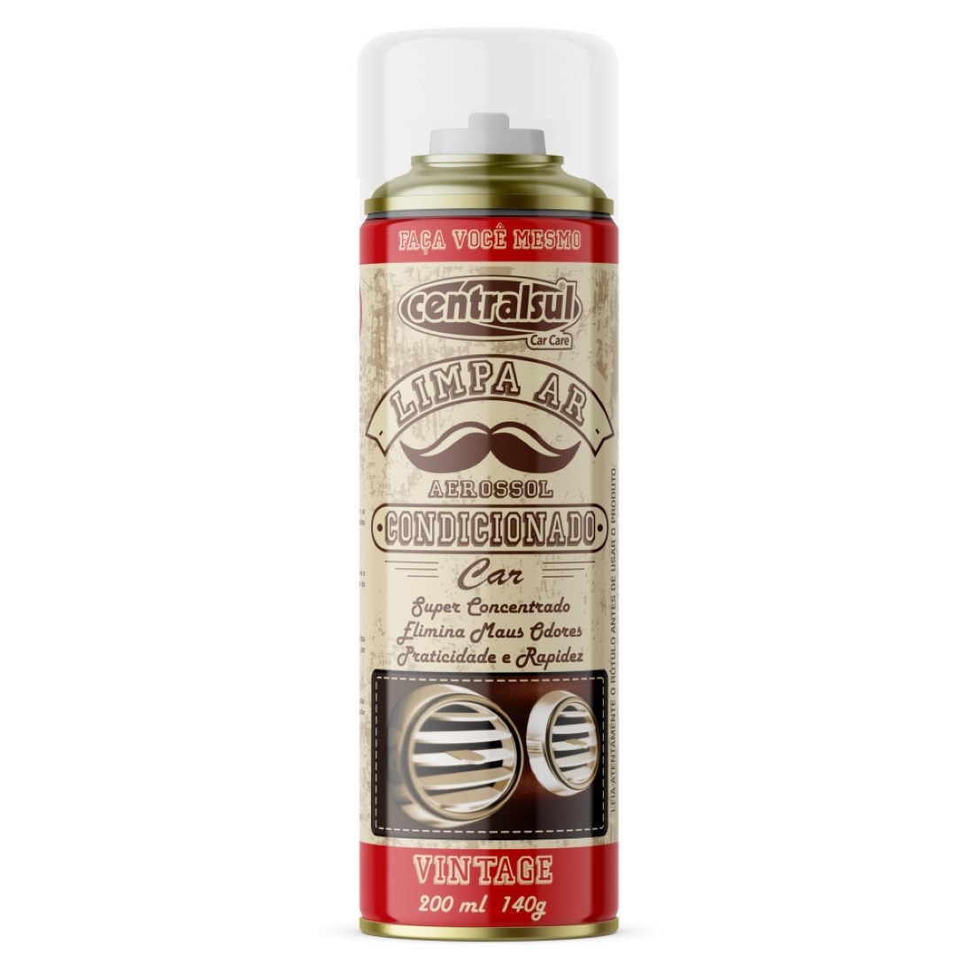 HIGIENIZADOR DE AR CONDICIONADO VINTAGE AEROSSOL CENTRALSUL MEN 200ML