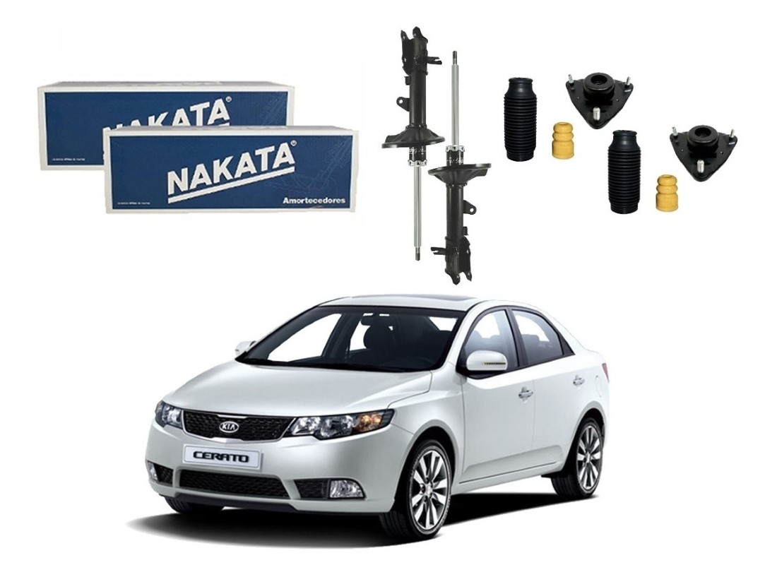  KIT AMORTECEDOR DIANTEIRO NAKATA KIA CERATO 1.6 2.0 2009 A 2013