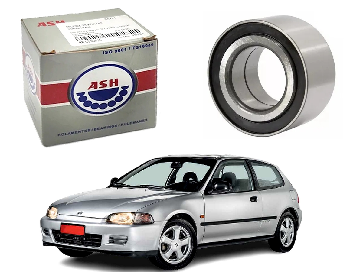  ROLAMENTO RODA DIANTEIRO ASH HONDA CIVIC 1.6 SEM ABS 1992 A 1995