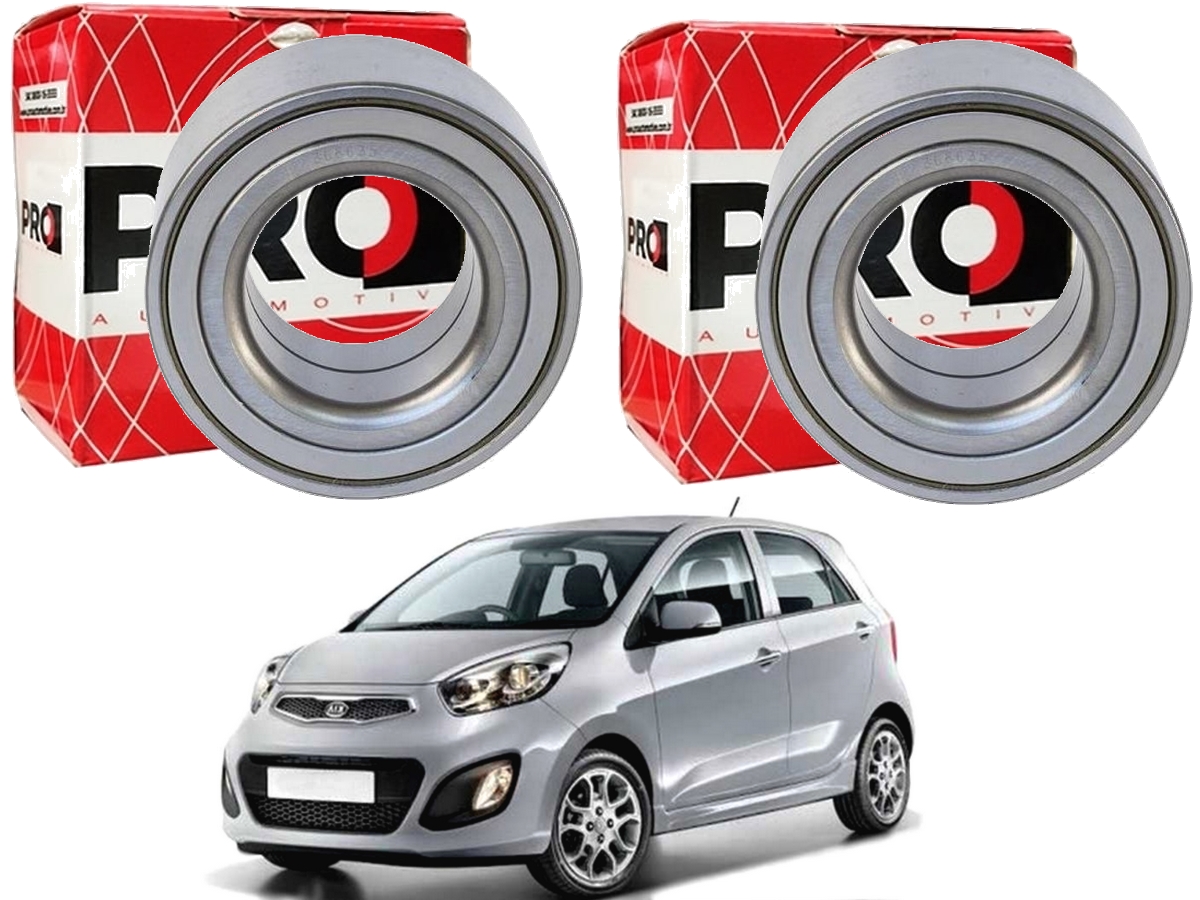  PAR ROLAMENTO RODA DIANTEIRO COBRA KIA PICANTO 1.0 2012 A 2018