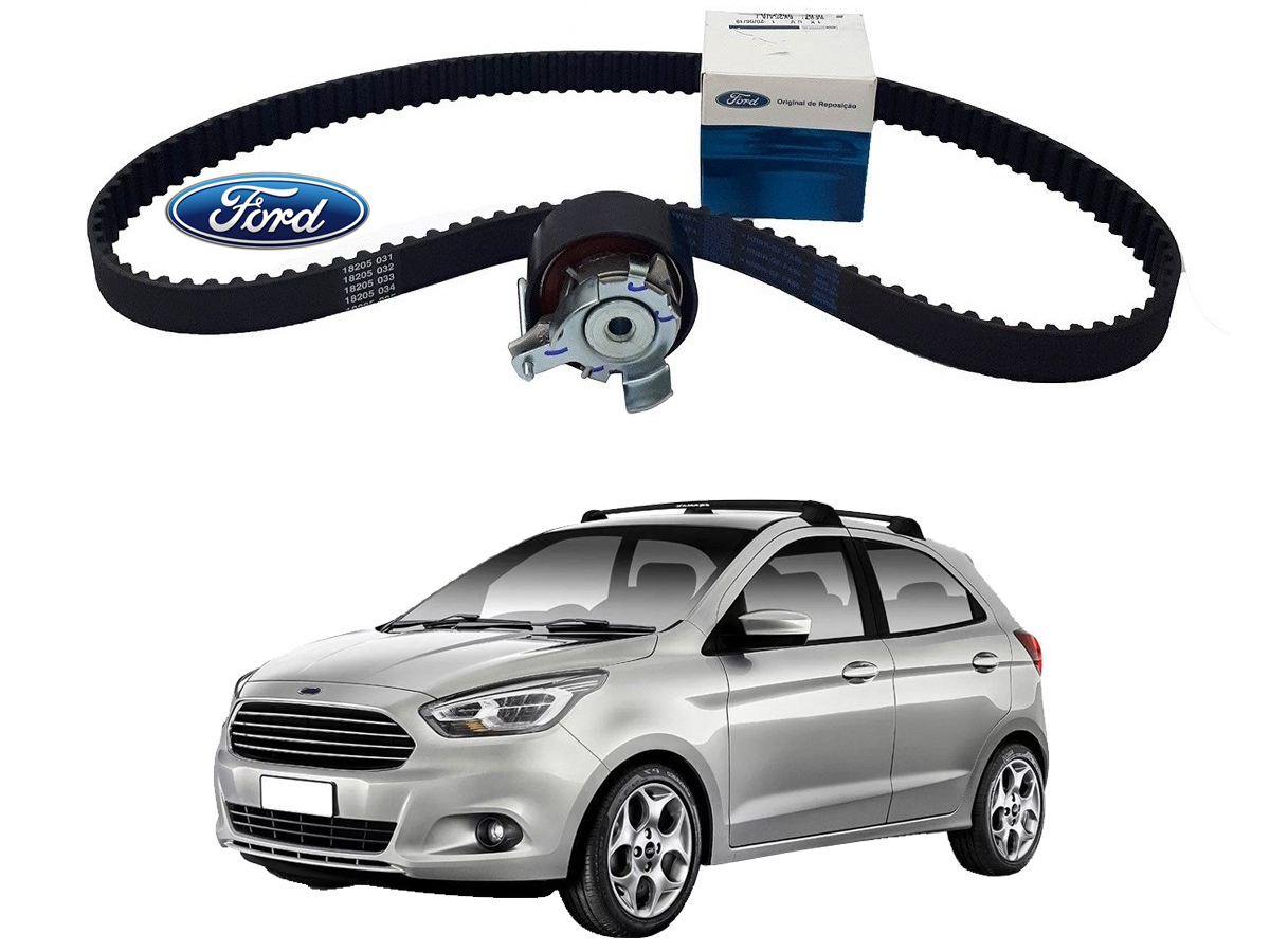  KIT CORREIA DENTADA TENSOR ORIGINAL FORD NEW KA 1.5 2014 A 2019