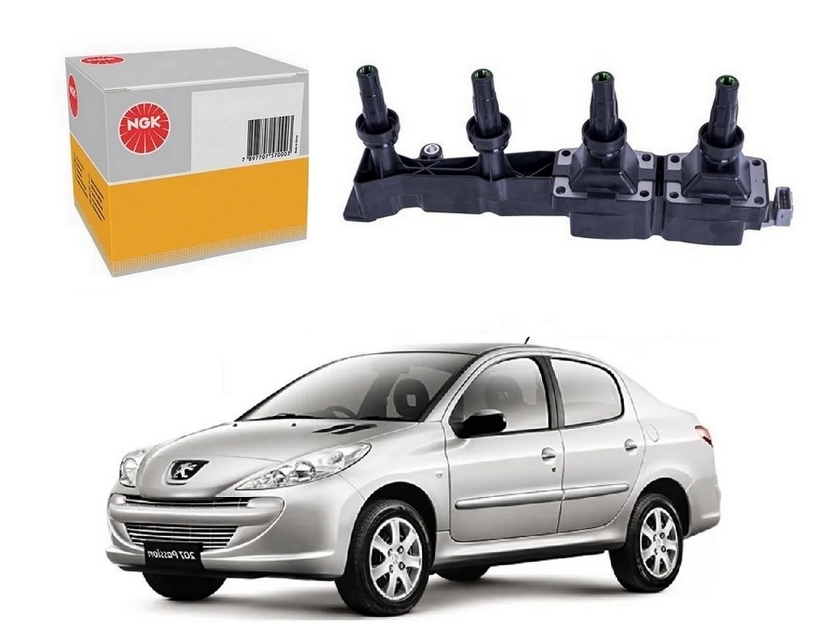  BOBINA DE IGNIÇÃO NGK PEUGEOT 207 SEDAN 1.6 16V 2009 A 2013