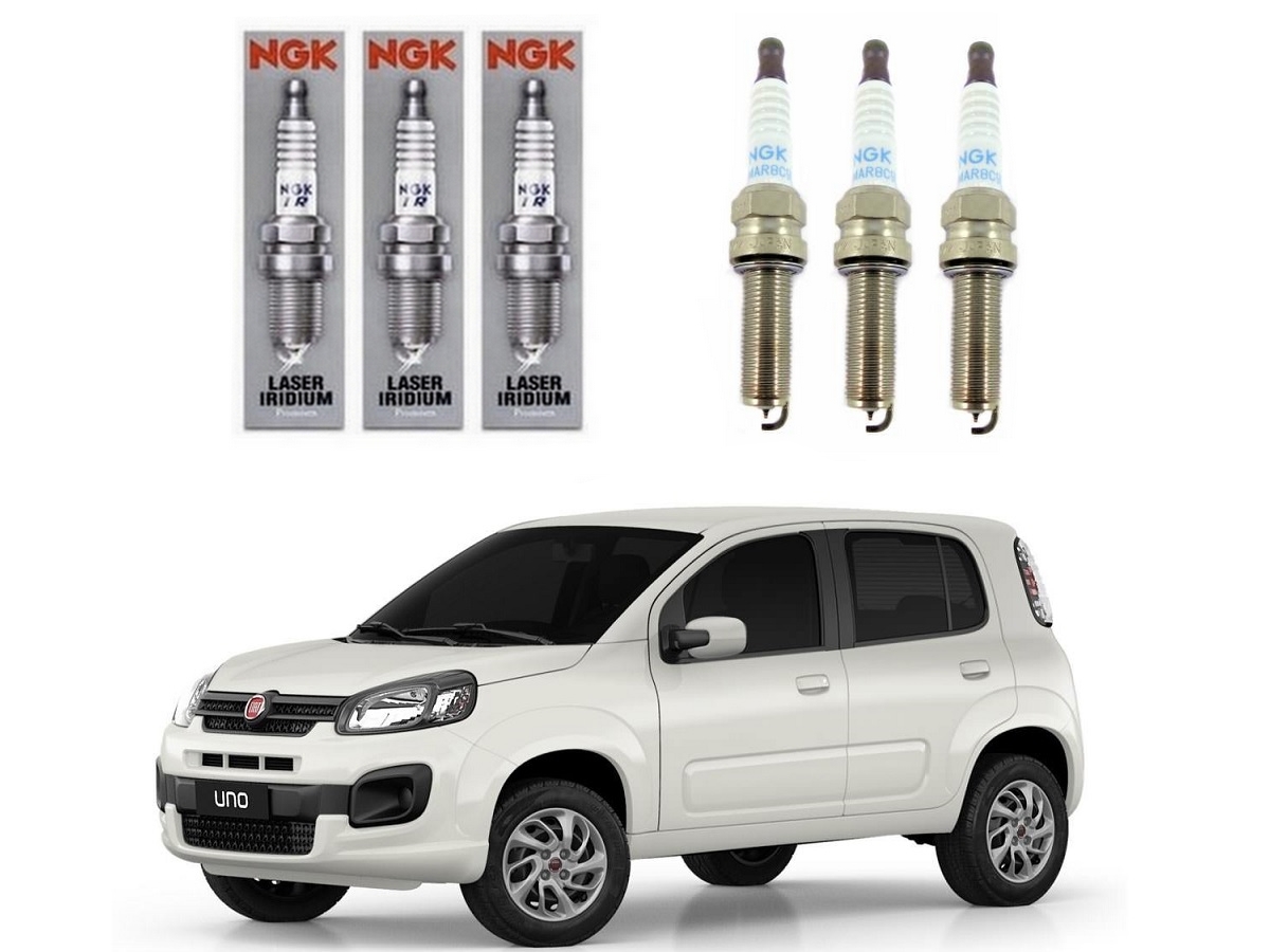  VELAS IGNIÇÃO NGK FIAT UNO 1.0 6V 2017 A 2021