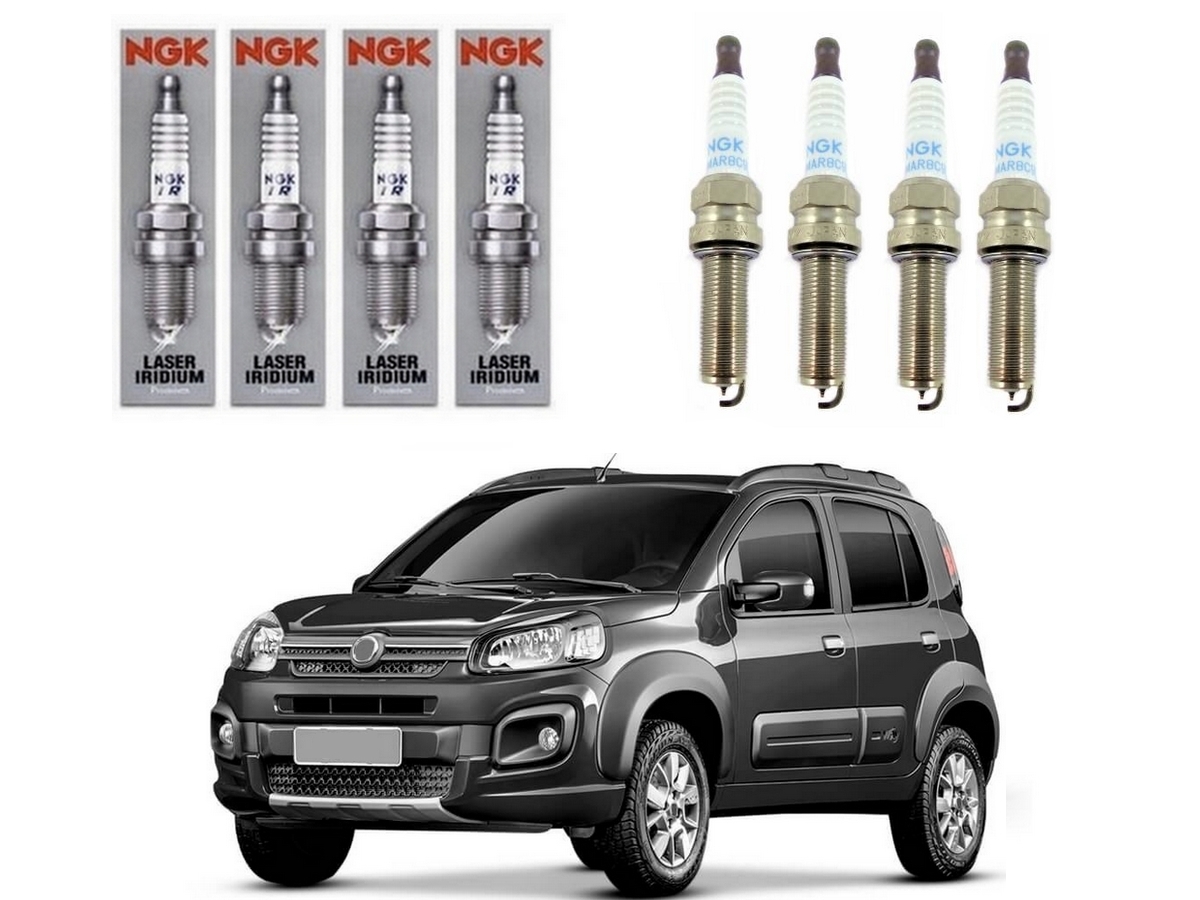  VELAS IGNIÇÃO NGK FIAT UNO WAY 1.3 2016 A 2020