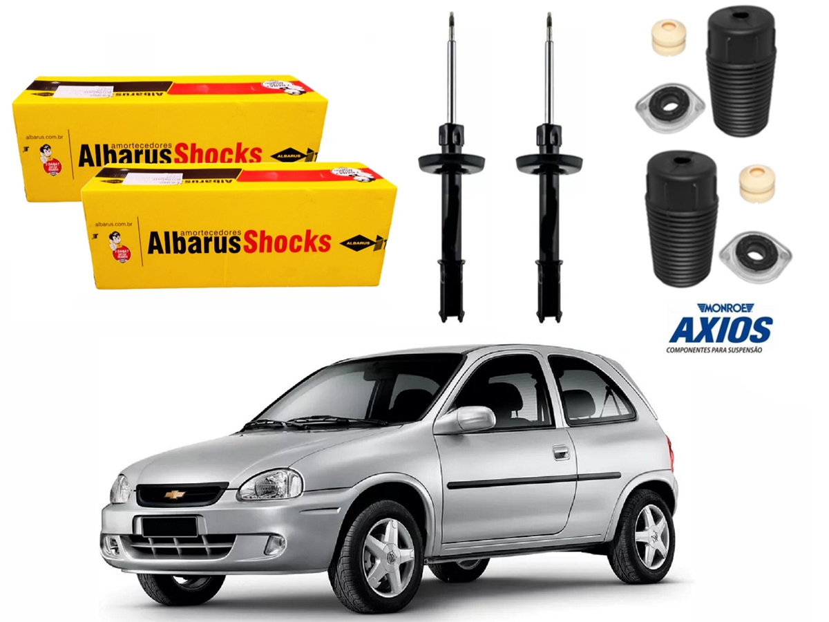  KIT AMORTECEDOR DIANTEIRO ALBARUS CHEVROLET CORSA WIND 1.0 1.4 1.6 1994 A 2002