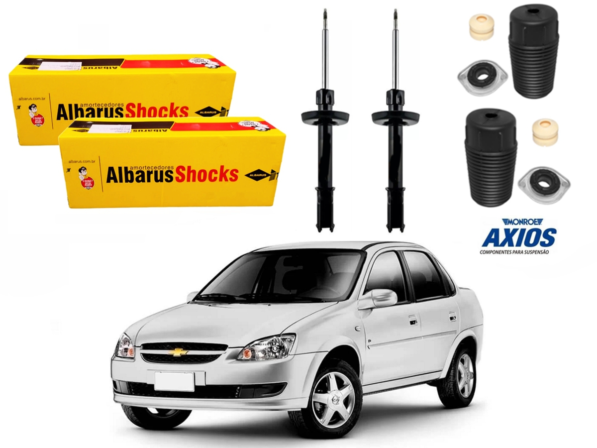  KIT AMORTECEDOR DIANTEIRO ALBARUS CHEVROLET CORSA CLASSIC 1.0 2011 A 2018