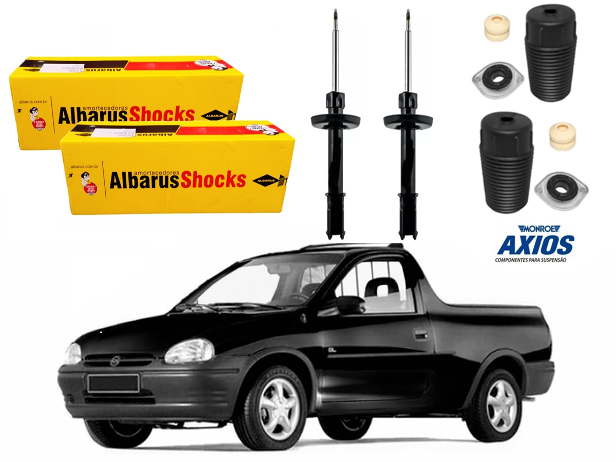  KIT AMORTECEDOR DIANTEIRO ALBARUS CHEVROLET CORSA PICK UP 1.6 1995 A 2003