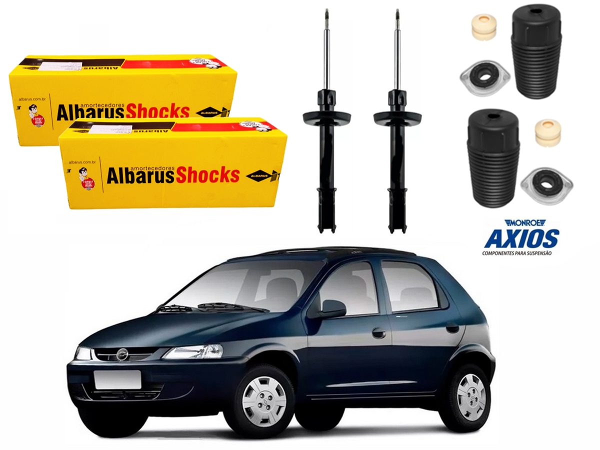  KIT AMORTECEDOR DIANTEIRO ALBARUS CHEVROLET CELTA 1.4 2003 A 2007