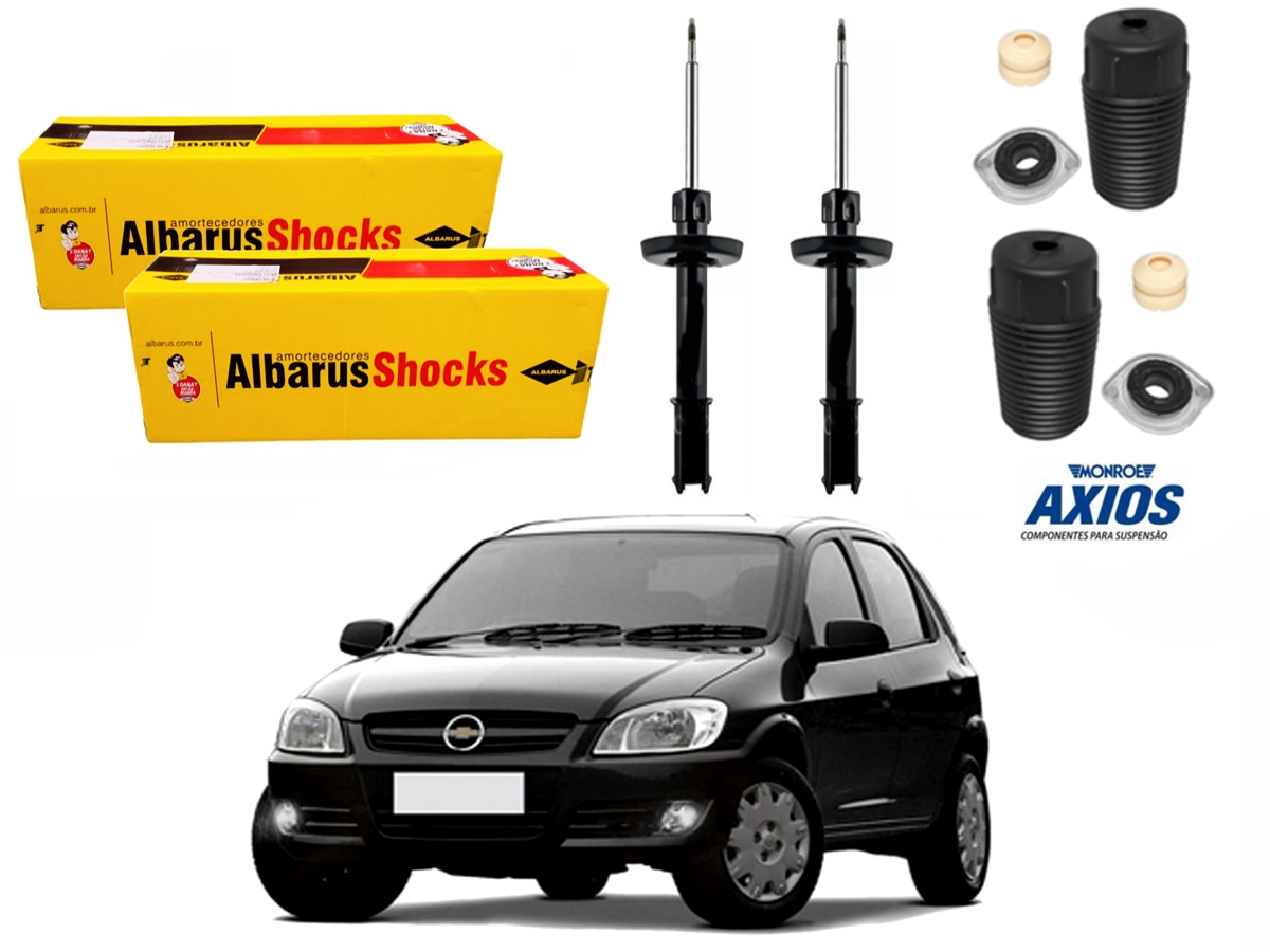  KIT AMORTECEDOR DIANTEIRO ALBARUS CHEVROLET CELTA 1.0 2006 A 2012