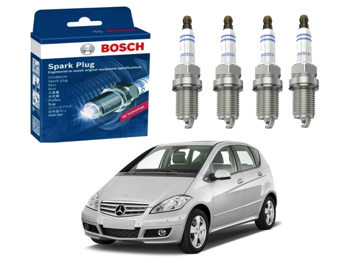  JOGO VELAS BOSCH MERCEDES-BENZ CLASSE A200 2.0 2004 A 2011