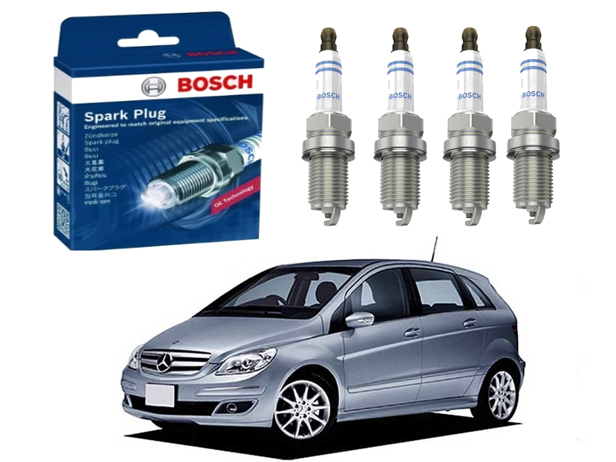  JOGO VELAS BOSCH MERCEDES-BENZ CLASSE B170 1.7 2005 A 2009