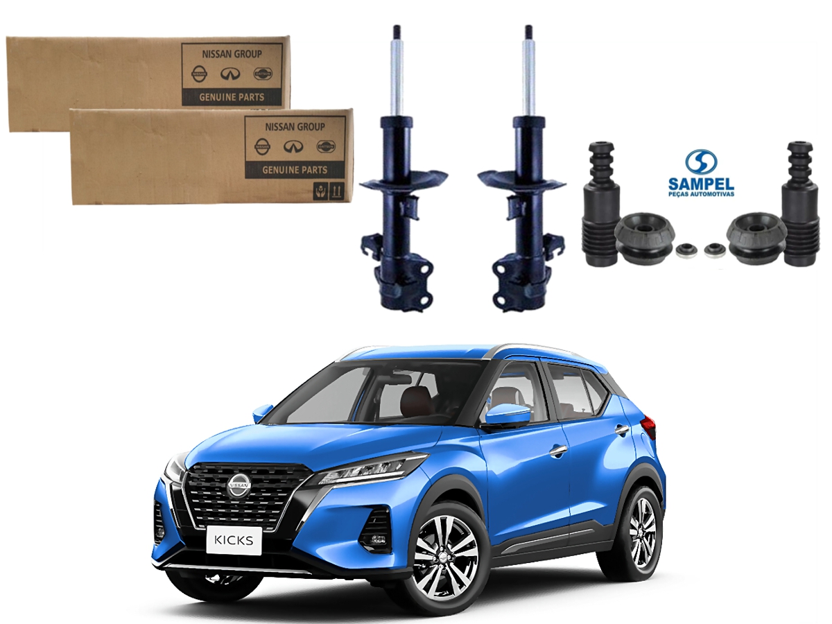  KIT AMORTECEDOR DIANTEIRO ORIGINAL NISSAN KICKS 1.6 2021 A 2023