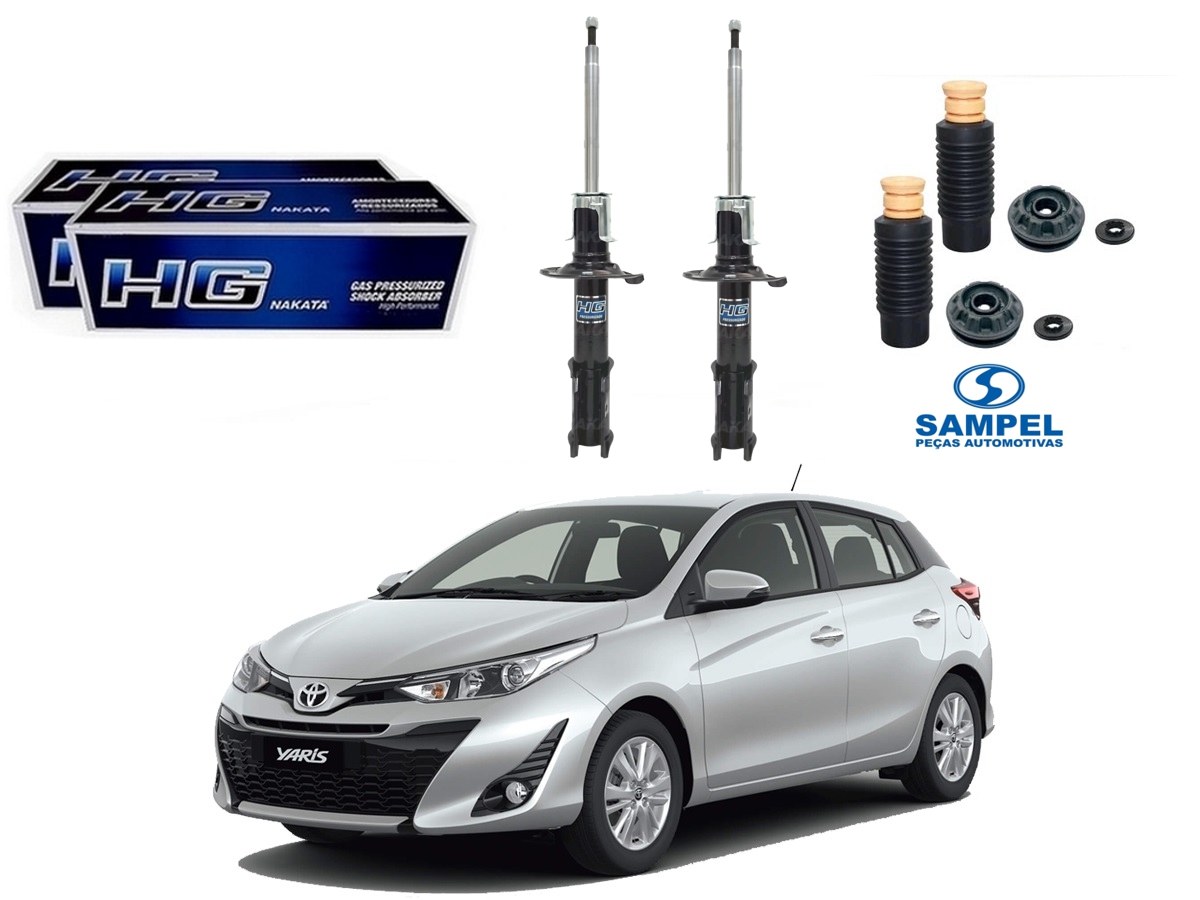  KIT AMORTECEDOR DIANTEIRO NAKATA TOYOTA YARIS 1.3 1.5 AUTOMATICO 2019 A 2022