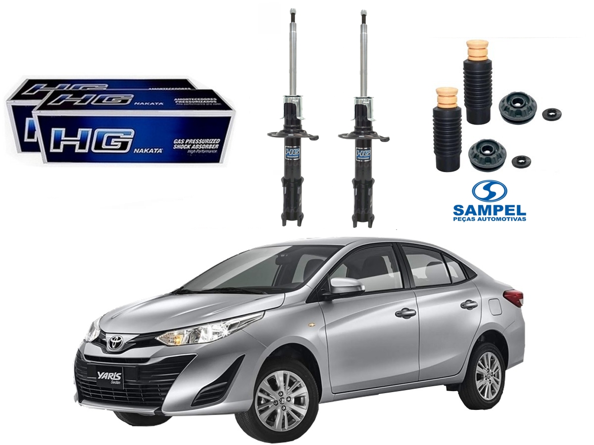  KIT AMORTECEDOR DIANTEIRO NAKATA TOYOTA YARIS SEDAN 1.5 AUTOMATICO 2019 A 2022