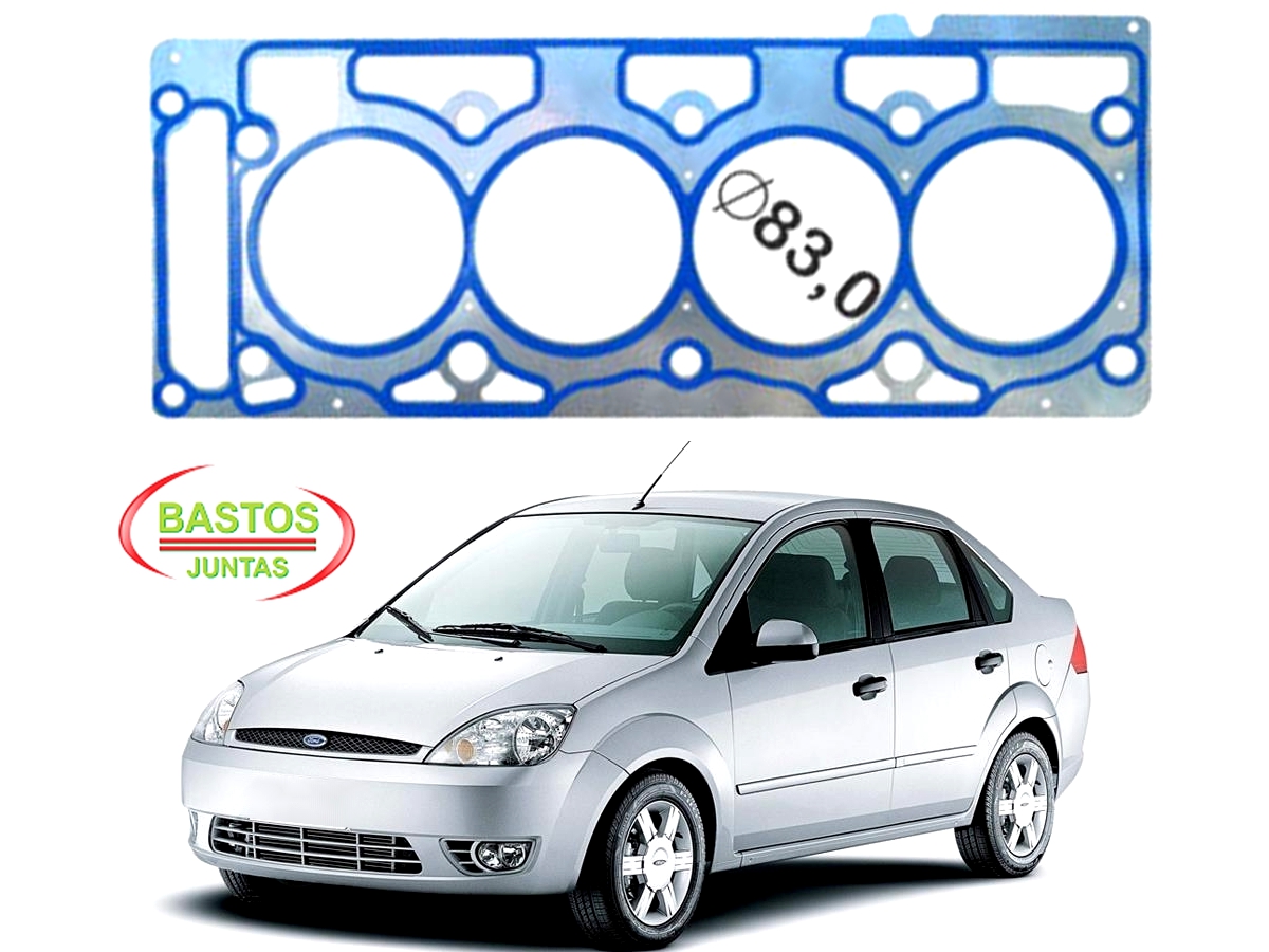  JUNTA CABEÇOTE BASTOS FORD FIESTA SEDAN 1.6 8V 2003 A 2006