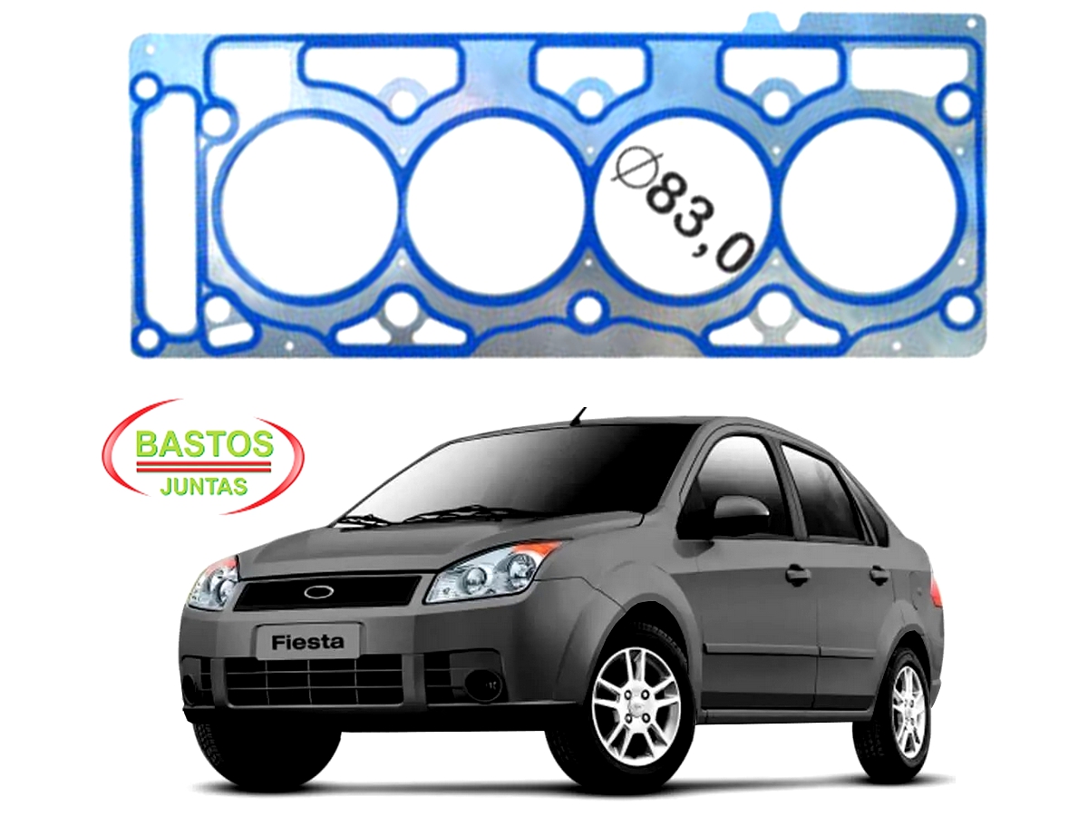  JUNTA CABEÇOTE BASTOS FORD FIESTA SEDAN 1.6 8V 2007 A 2010