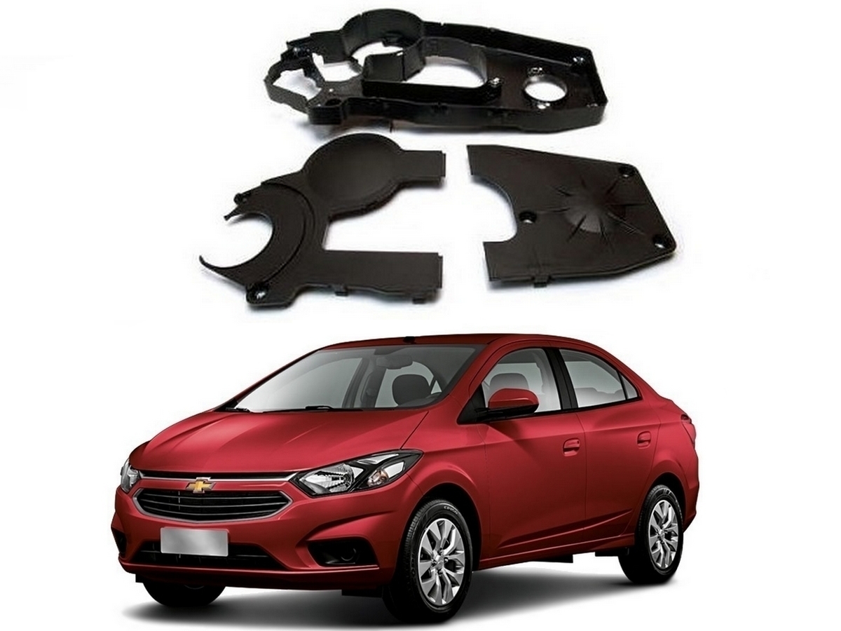  KIT PROTETOR CORREIA DENTADA CHEVROLET PRISMA 1.0 1.4 2016 A 2019