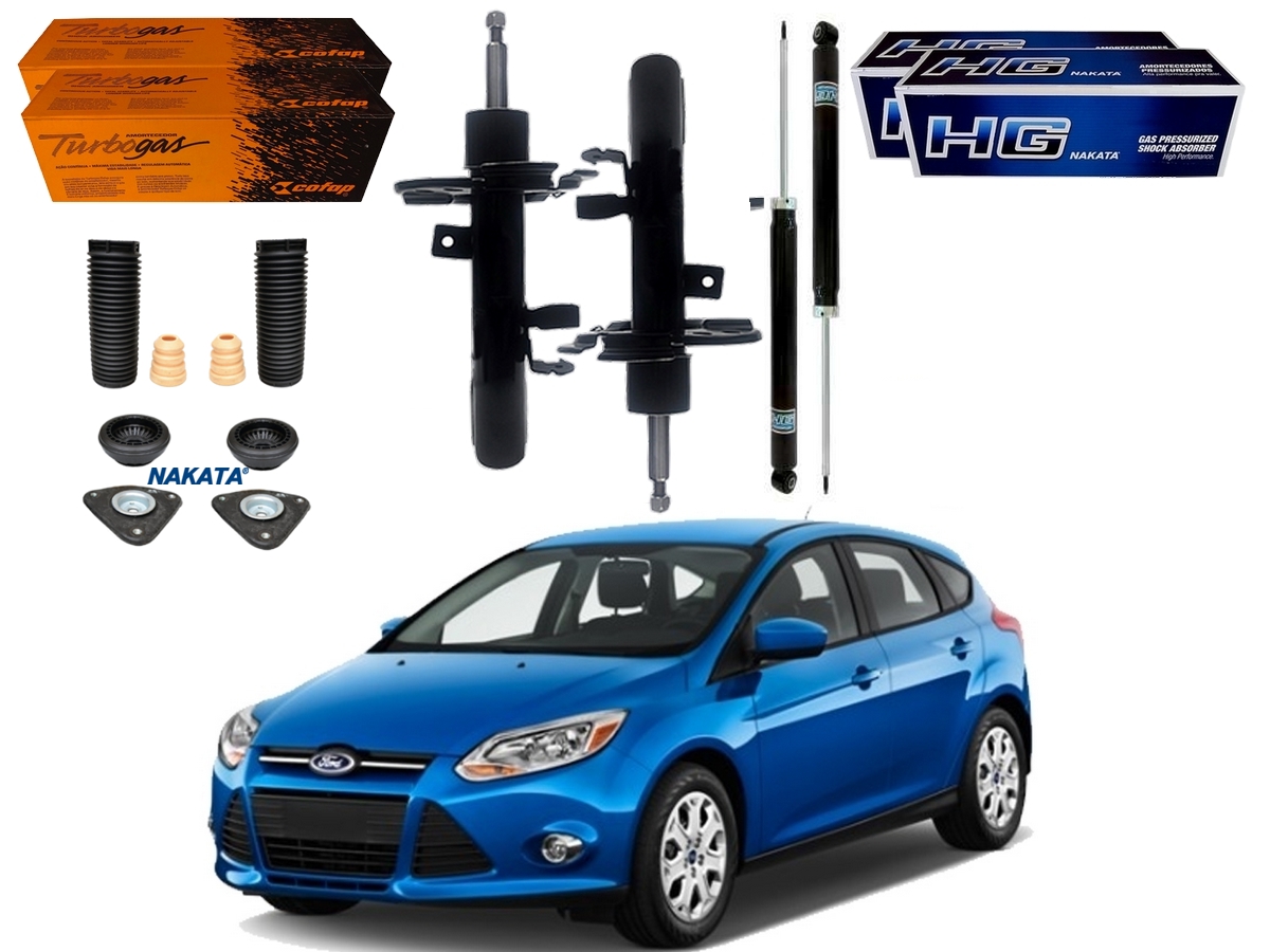  KIT AMORTECEDOR DIANTEIRO TRASEIRO NAKATA FORD FOCUS 1.6 2.0 2013 A 2014