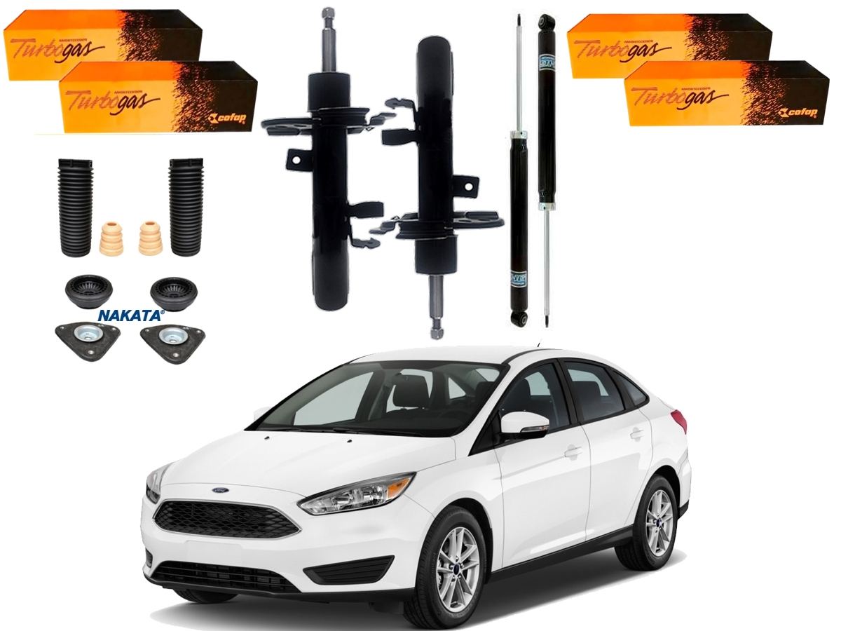  KIT AMORTECEDOR DIANTEIRO TRASEIRO COFAP FORD FOCUS SEDAN 1.6 2.0 2015 A 2019