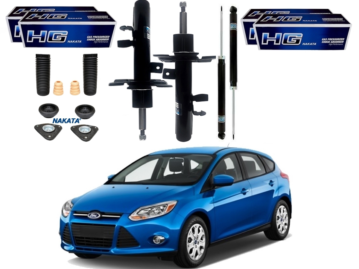  KIT AMORTECEDOR DIANTEIRO TRASEIRO NAKATA FORD FOCUS 1.6 2.0 2013 A 2014