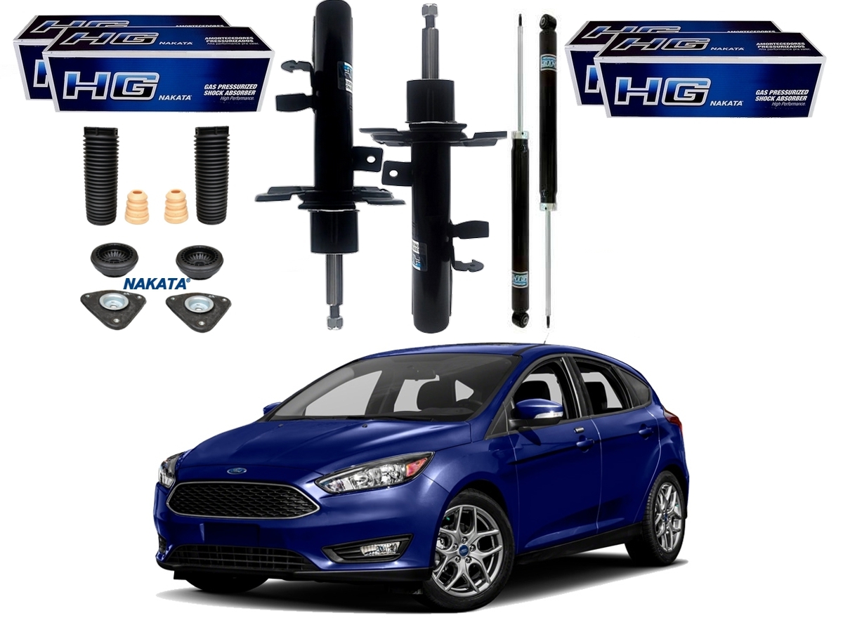  KIT AMORTECEDOR DIANTEIRO TRASEIRO NAKATA FORD FOCUS 1.6 2.0 2015 A 2019