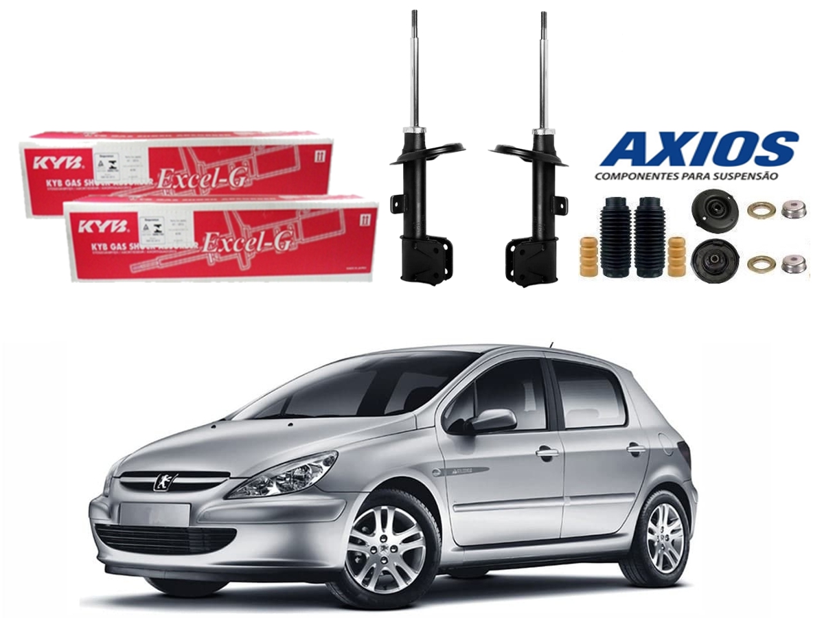  KIT AMORTECEDOR DIANTEIRO KAYABA PEUGEOT 307 1.6 2.0 2002 A 2006