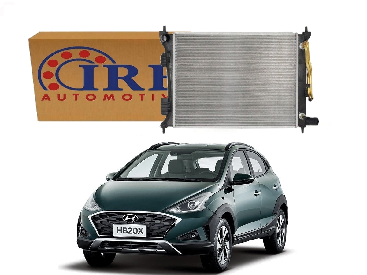  RADIADOR AGUA IRB HYUNDAI HB20X 1.0 1.6 AUTOMATICO 2020 A 2022