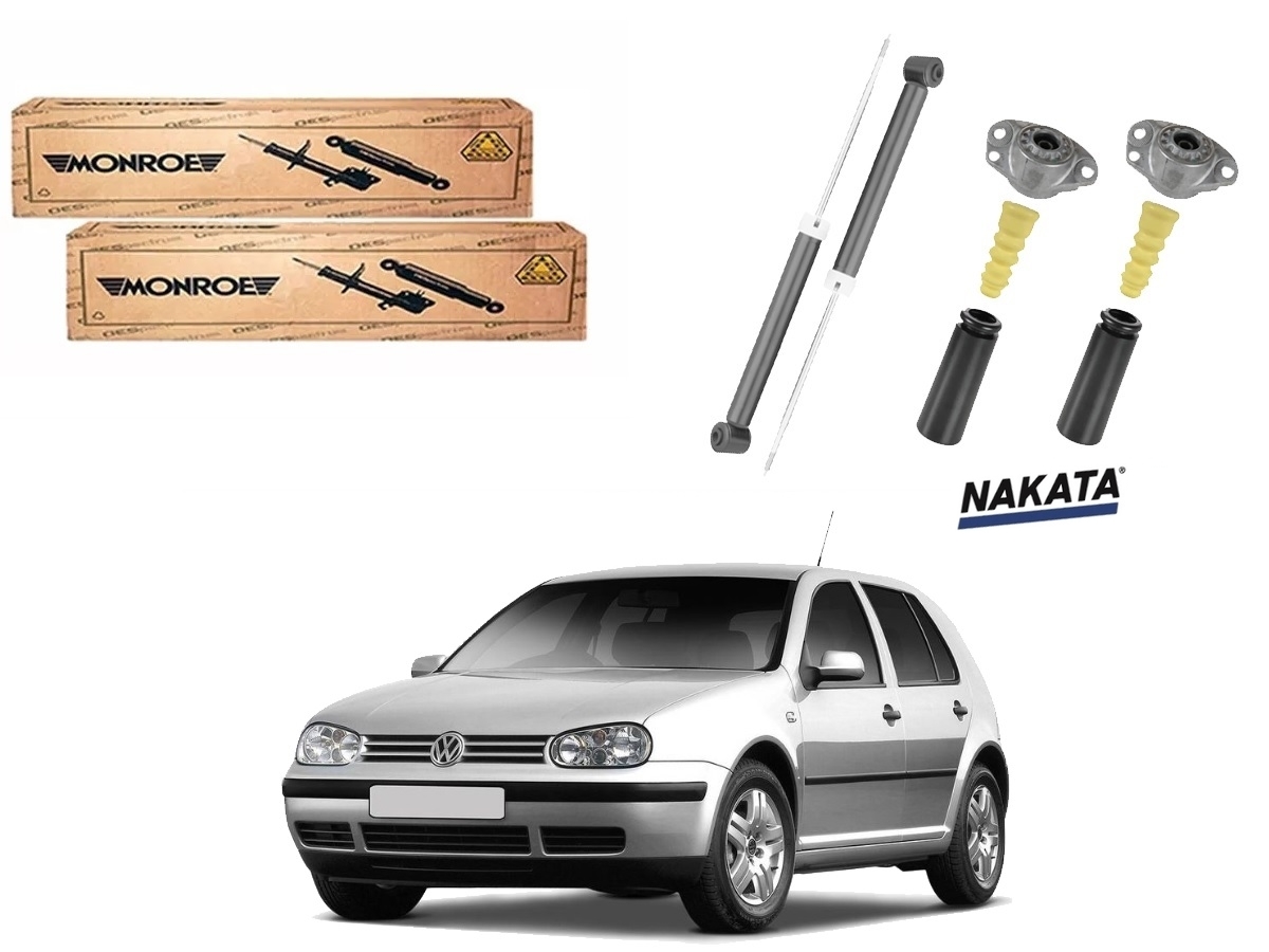  KIT AMORTECEDOR TRASEIRO MONROE VOLKSWAGEN GOLF 1.6 1.8 TURBO 2.0 1998 A 2006