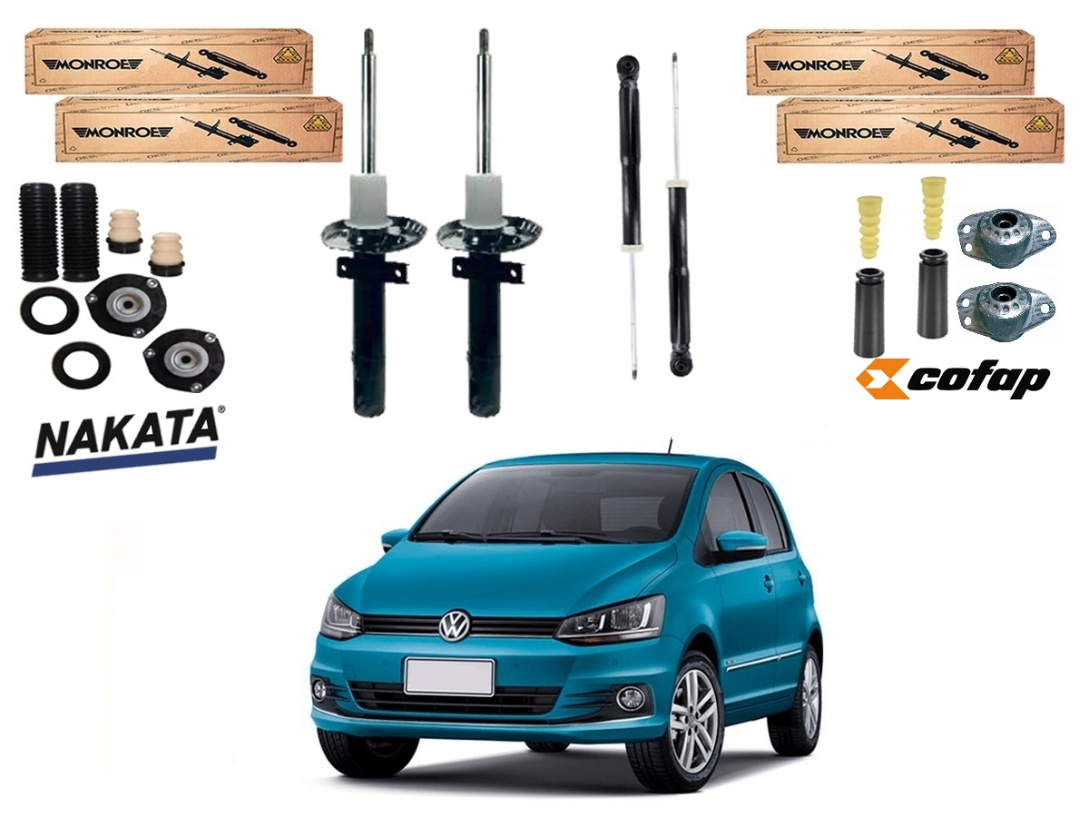  KIT AMORTECEDOR DIANTEIRO TRASEIRO MONROE VOLKSWAGEN FOX 1.0 1.6 2015 A 2019