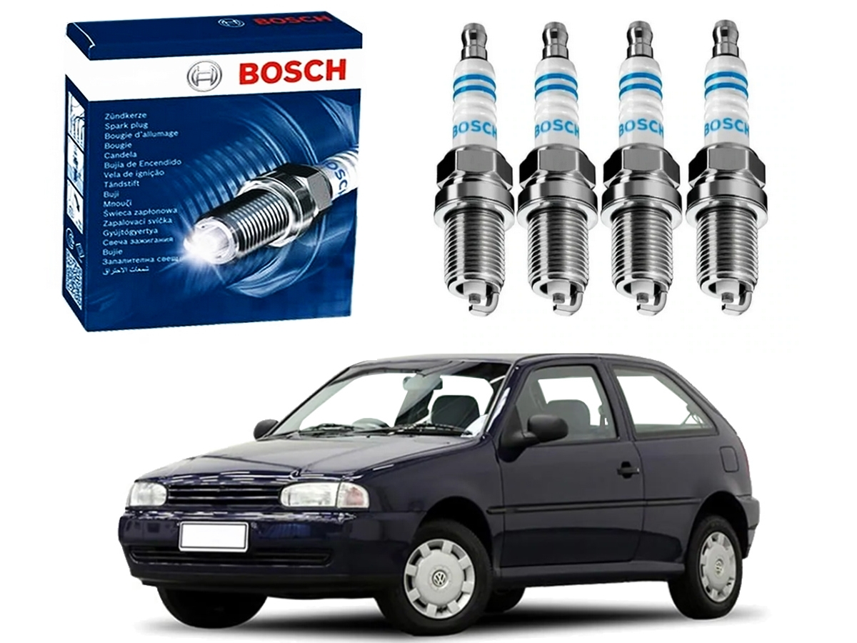  VELAS IGNIÇÃO BOSCH VOLKSWAGEN GOL 1.0 8V MI 1997 A 2001