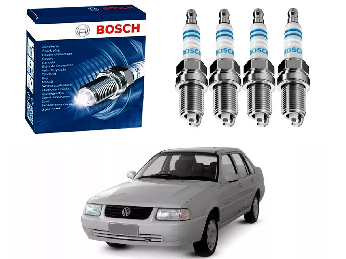  VELAS IGNIÇÃO BOSCH VOLKSWAGEN SANTANA 1.8 MI 2.0 MI 1997 A 2006