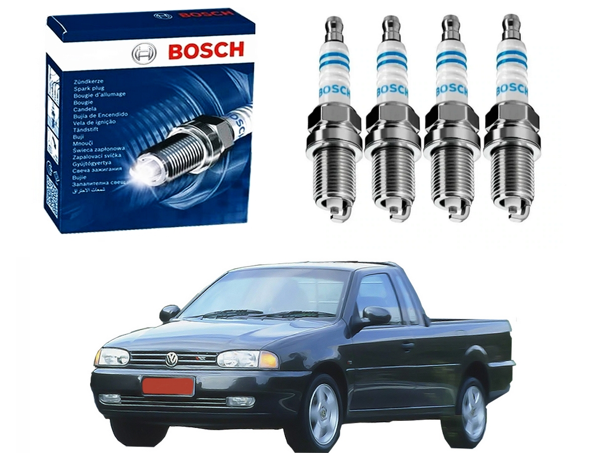  VELAS IGNIÇÃO BOSCH VOLKSWAGEN SAVEIRO 1.6 MI 1.8 MI 2.0 MI 1997 A 2002