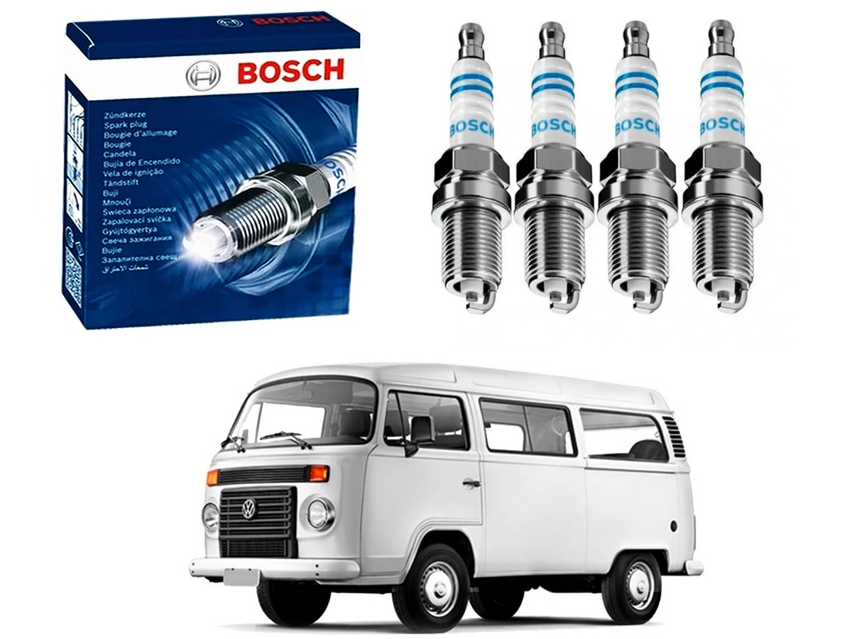  VELAS IGNIÇÃO BOSCH VOLKSWAGEN KOMBI 1.6 MI 1998 A 2006