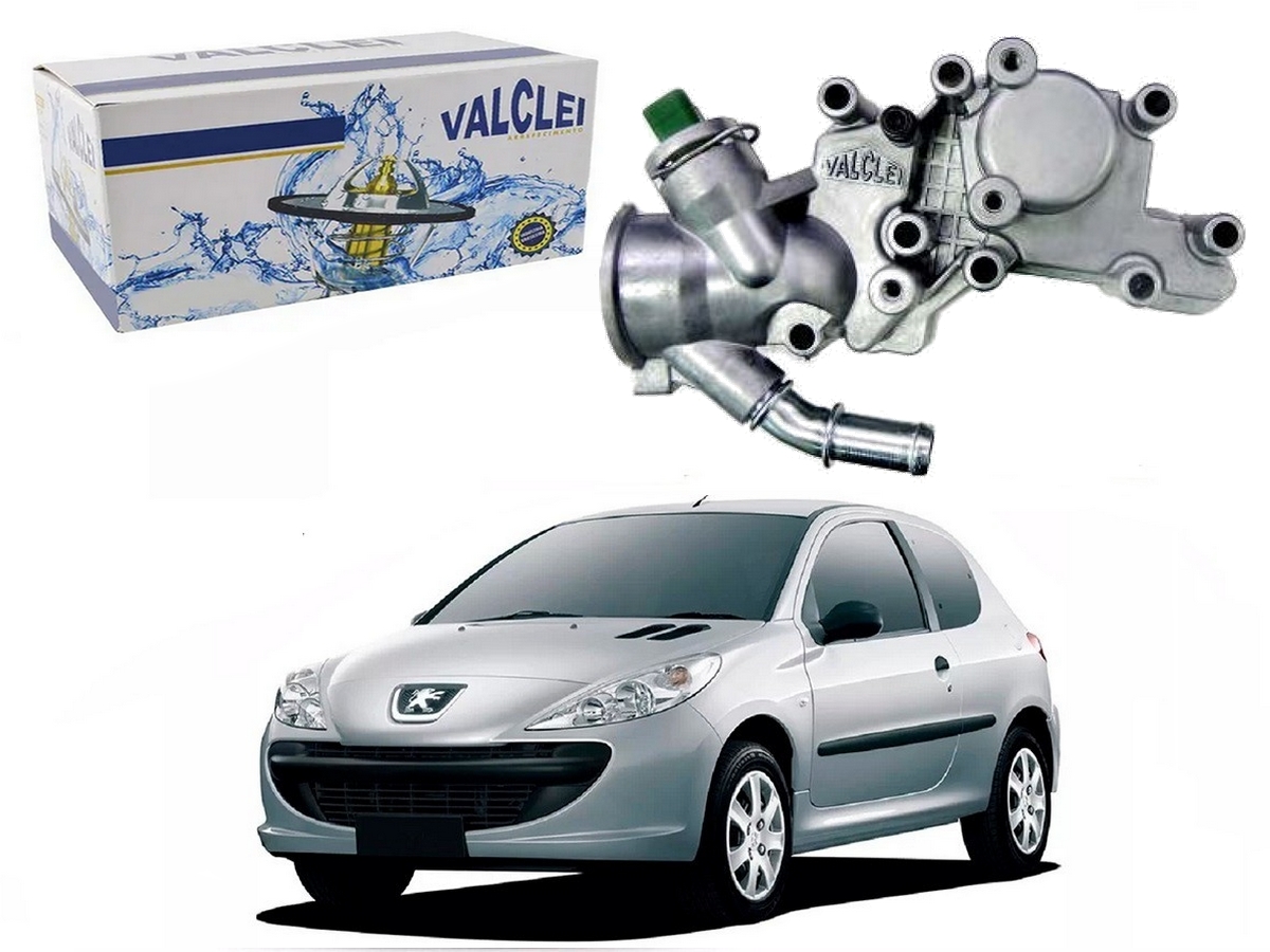  CARCAÇA TERMOSTATICA ALUMINIO VALCLEI PEUGEOT 207 1.4 2007 A 2012