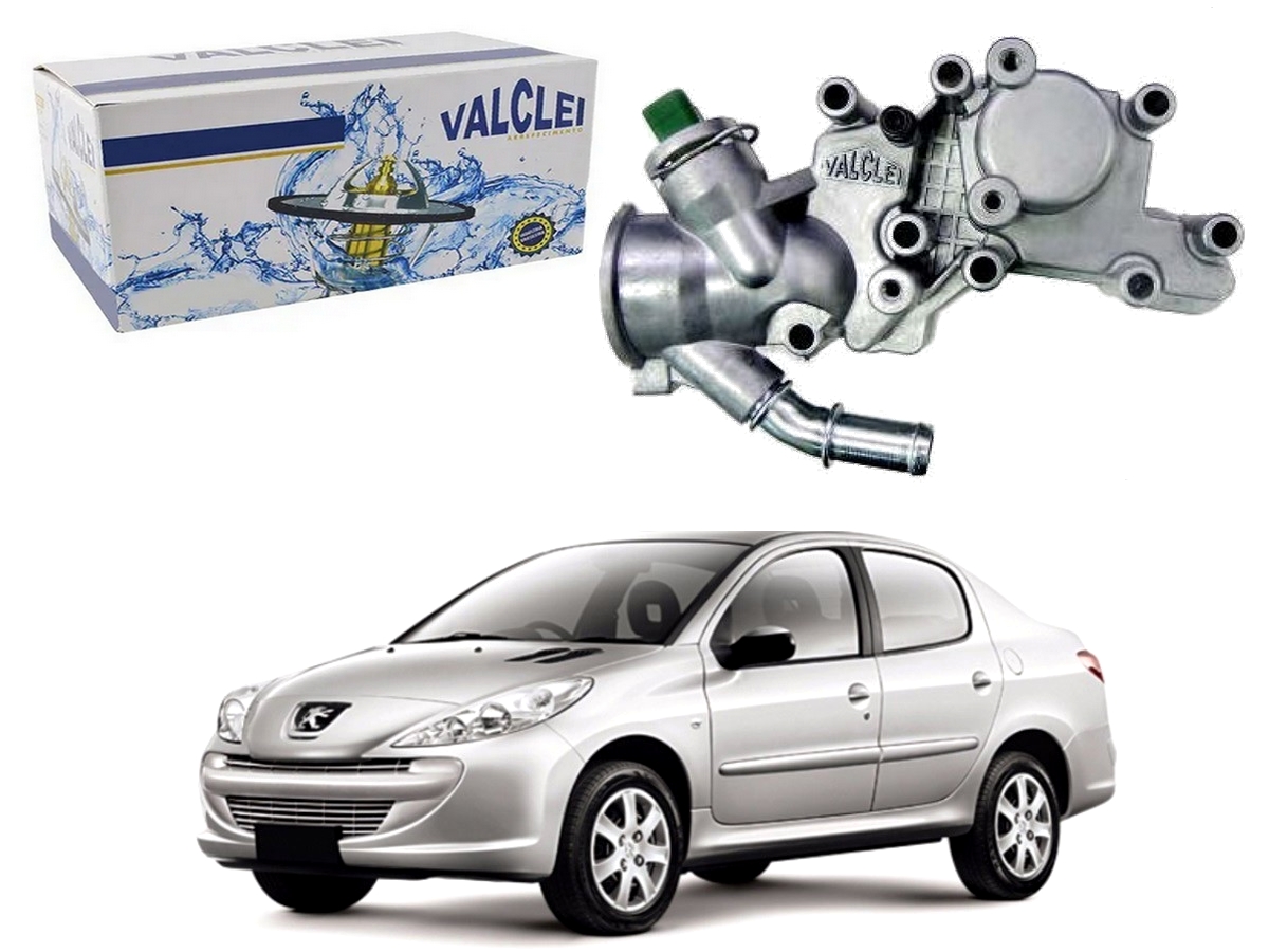  CARCAÇA TERMOSTATICA ALUMINIO VALCLEI PEUGEOT 207 PASSION 1.4 2007 A 2012