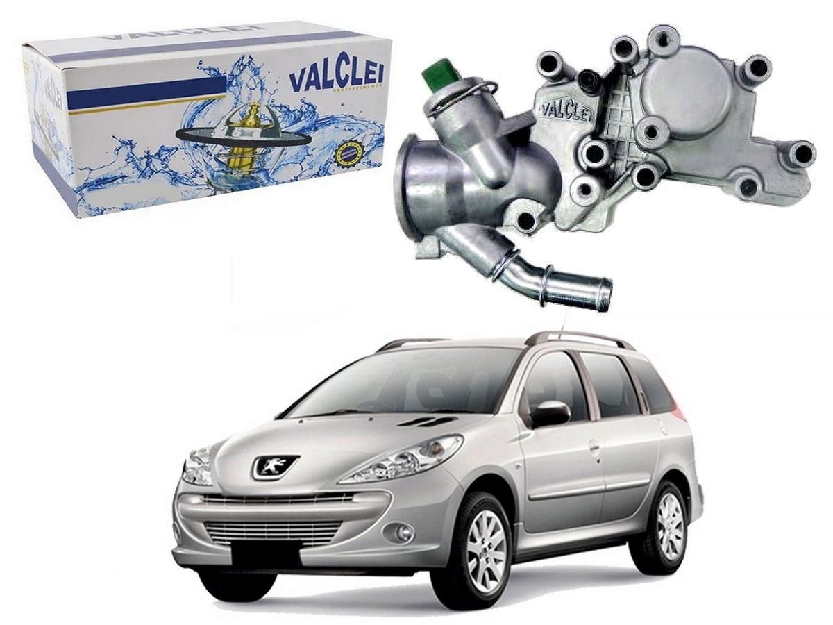  CARCAÇA TERMOSTATICA ALUMINIO VALCLEI PEUGEOT 207 SW 1.4 2007 A 2012