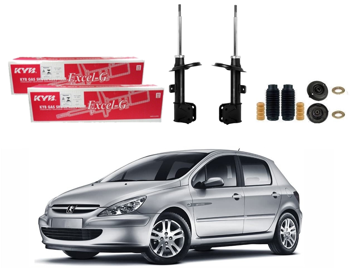  KIT AMORTECEDOR DIANTEIRO KAYABA PEUGEOT 307 1.6 2.0 2002 A 2006