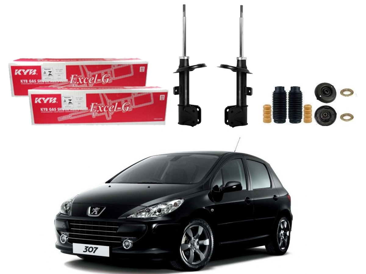  KIT AMORTECEDOR DIANTEIRO KAYABA PEUGEOT 307 1.6 2.0 2006 A 2012