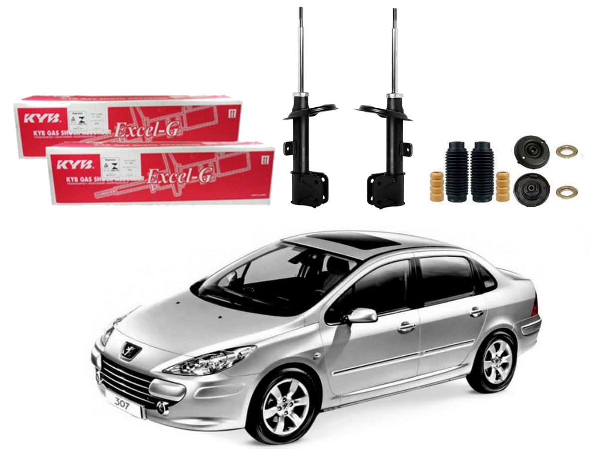  KIT AMORTECEDOR DIANTEIRO KAYABA PEUGEOT 307 SEDAN 1.6 2.0 2007 A 2012