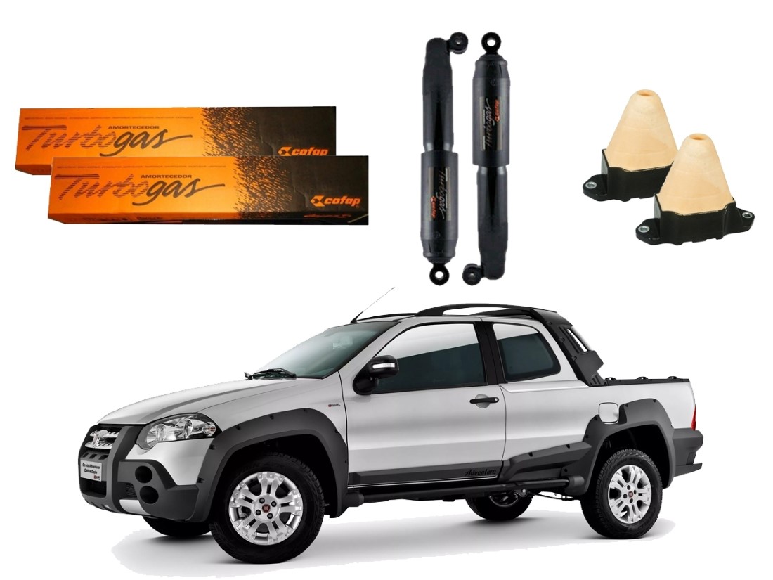  PAR AMORTECEDOR TRASEIRO COFAP BATENTE FIAT STRADA ADVENTURE STRADA ADVENTURE LOCKER 1.8 2008 A 2019