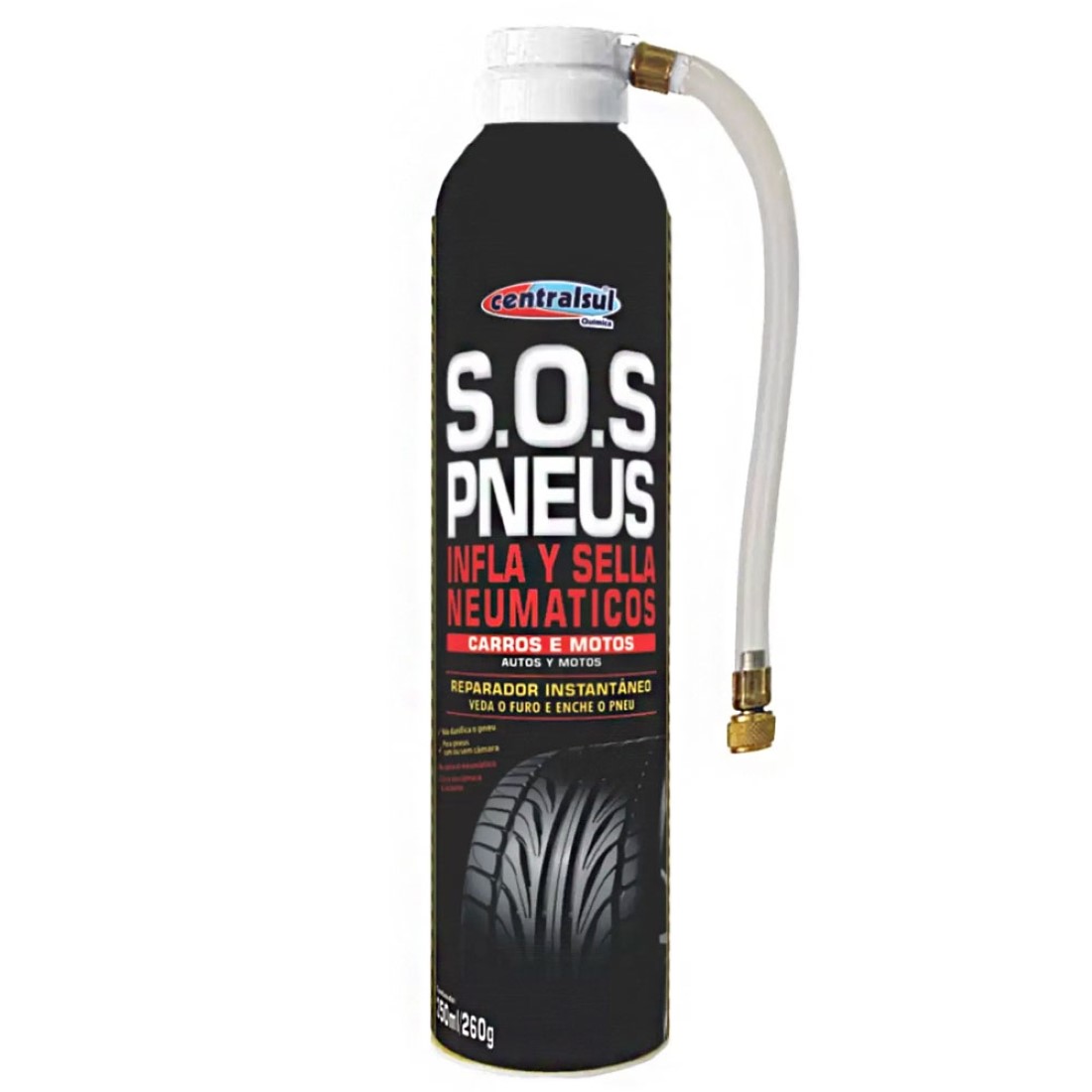 CENTRALSUL S.O.S PNEUS REPARADOR INSTANTÂNEO PARA PNEUS (350ML)
