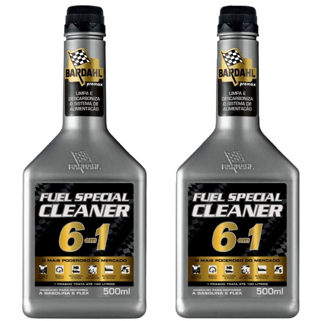 KIT 2 ADITIVO BARDAHL COMBUSTÍVEL FUEL SPECIAL CLEANER 500ML